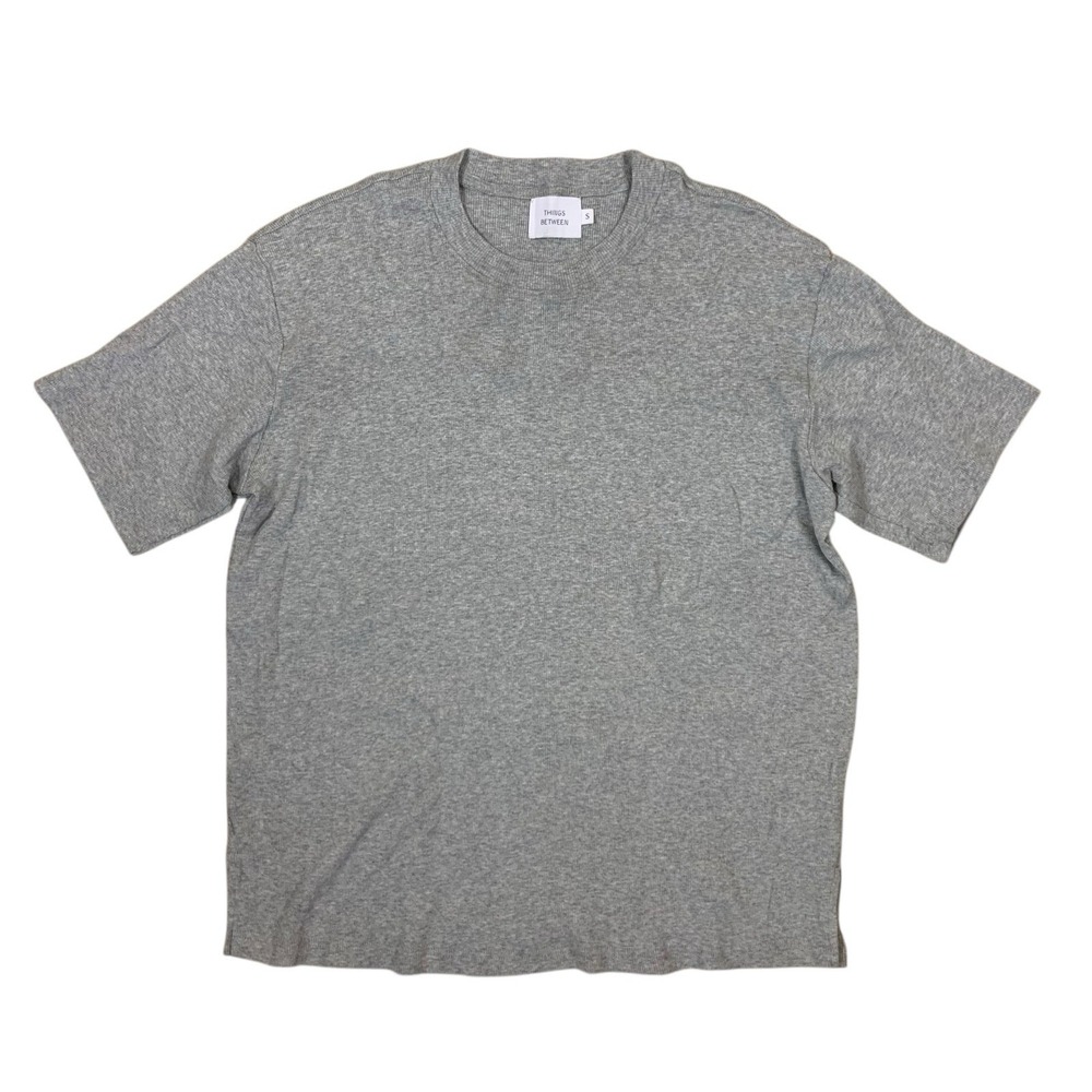 Things Between Heather Gray Crewneck T Shirt Minimalist Essential‎ Small